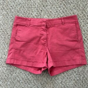 J. Crew 4” brick red chino shorts size 8